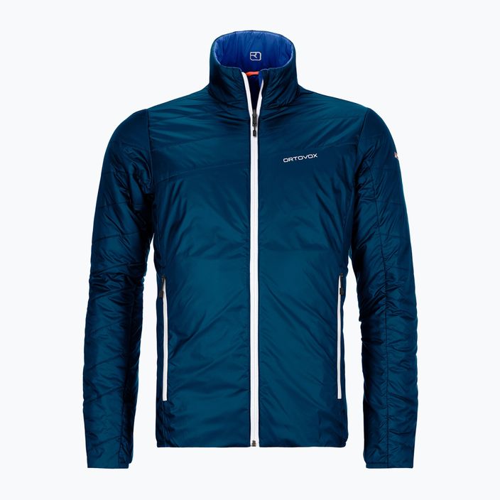 Гібридна куртка чоловіча ORTOVOX Swisswool Piz Boval блакитна двостороння 6114100041 8