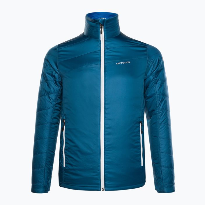 Гібридна куртка чоловіча ORTOVOX Swisswool Piz Boval блакитна двостороння 6114100041 3
