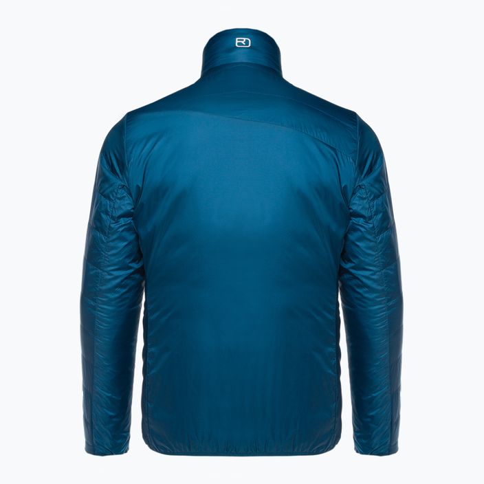 Гібридна куртка чоловіча ORTOVOX Swisswool Piz Boval блакитна двостороння 6114100041 4