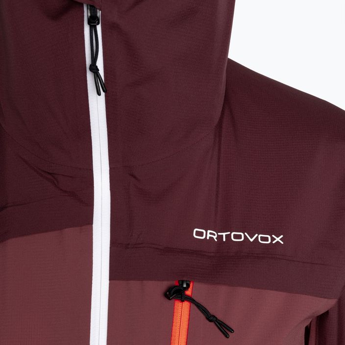 Куртка дощовик жіноча ORTOVOX 2.5L Civetta бордова 7021000011 3