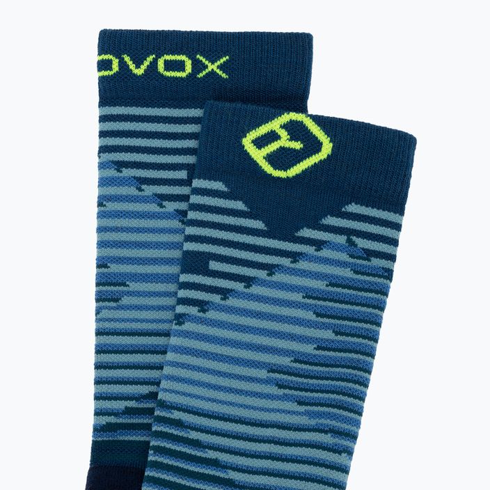 Шкарпетки лижні  чоловічі ORTOVOX All Mountain Mid petrol blue 5