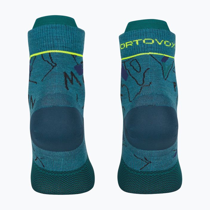Шкарпетки трекінгові чоловічі ORTOVOX Alpine Light Quarter блакитні 5489100005 2