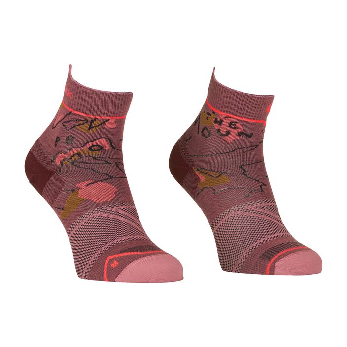 Шкарпетки трекінгові жіночі ORTOVOX Alpine Light Quarter рожеві 5479100005 2