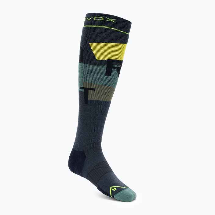 Шкарпетки лижні  чоловічі ORTOVOX Freeride Long Socks Cozy black steel 2