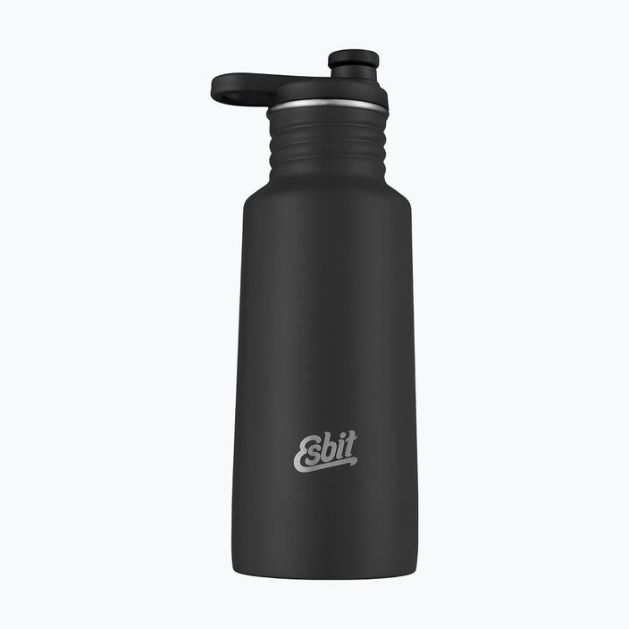 Пляшка туристична Esbit Pictor Stainless Steel Sports Bottle 550 ml black