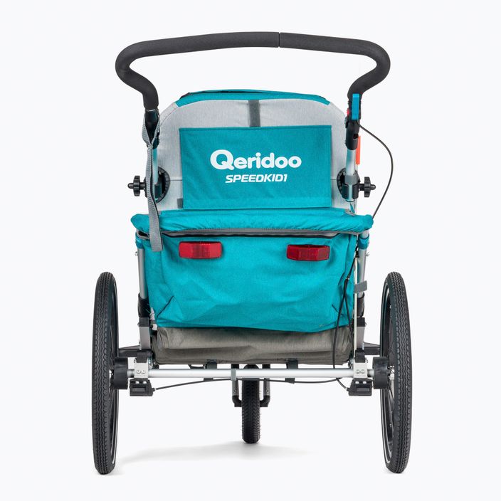 Причіп велосипедний одномісний Qeridoo Speedkid1 блакитний Q-SK1-21-P 3