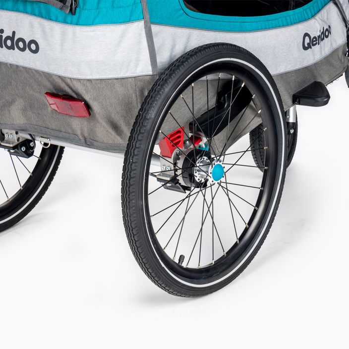 Причіп велосипедний одномісний Qeridoo Sportrex1 блакитний Q-SR1-21-P 6