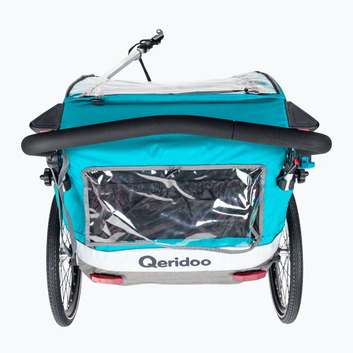 Причіп велосипедний двомісний Qeridoo Sportrex2 блакитний Q-SR2-21-P 4