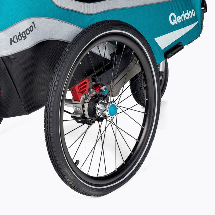 Причіп велосипедний одномісний Qeridoo Kidgoo1 блакитний Q8-20-P 6