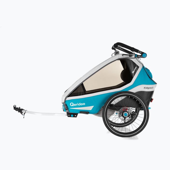 Причіп велосипедний одномісний Qeridoo Kidgoo 1 Sport блакитний Q8S-20-P 3