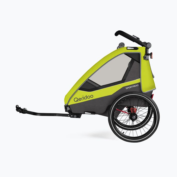 Причіп велосипедний Qeridoo Sportrex 2 new lime green 2