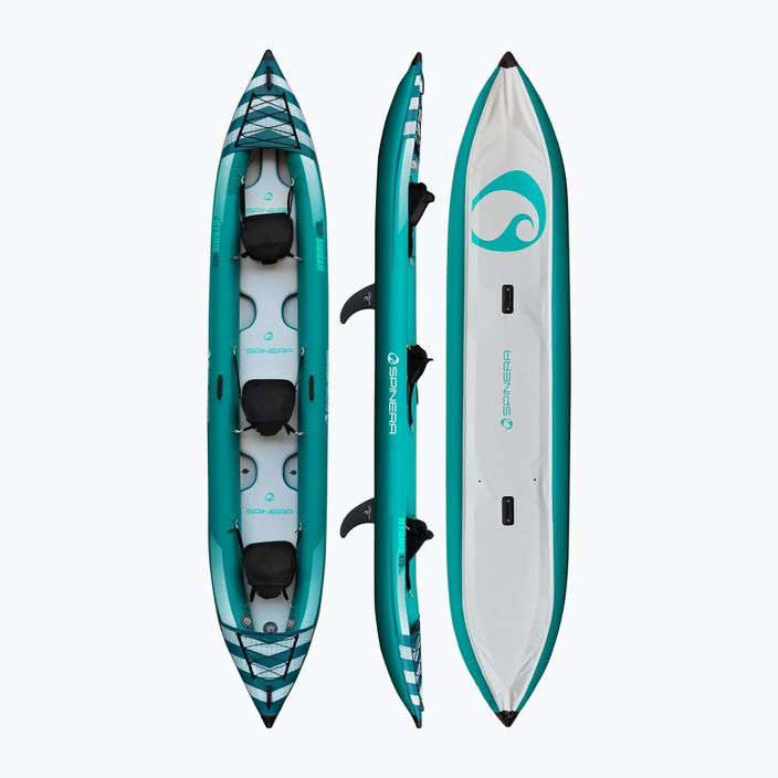 Байдарка надувна 3-місний SPINERA Hybris 475 teal/white/grey 2