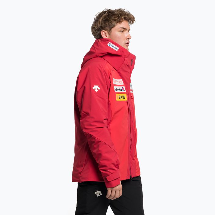 Куртка лижна чоловіча Descente Swiss National Team Replica dark red 3