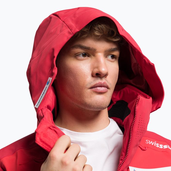 Куртка лижна чоловіча Descente Swiss National Team Replica dark red 5