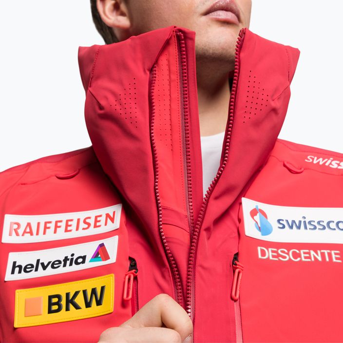 Куртка лижна чоловіча Descente Swiss National Team Replica dark red 8