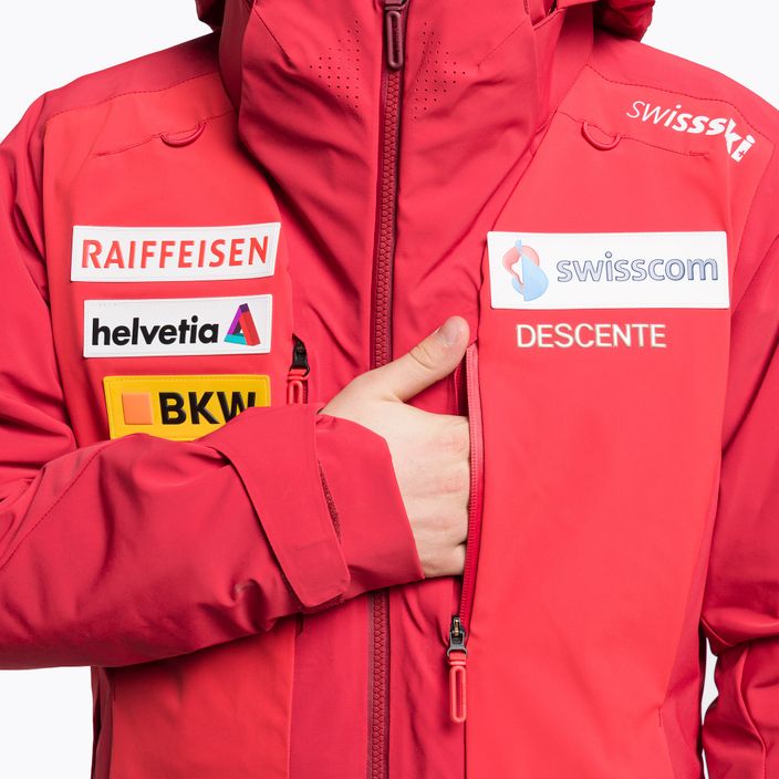 Куртка лижна чоловіча Descente Swiss National Team Replica dark red 9