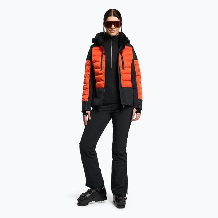 Куртка лижна жіноча Descente Rozetta momiji orange 2