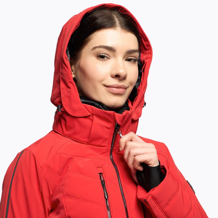 Куртка лижна жіноча Descente Brianne electric red/electric red 5