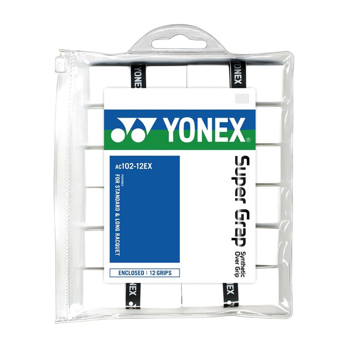 Обгортки для бадмінтонних ракеток YONEX AC 102-12 12 шт. white 2