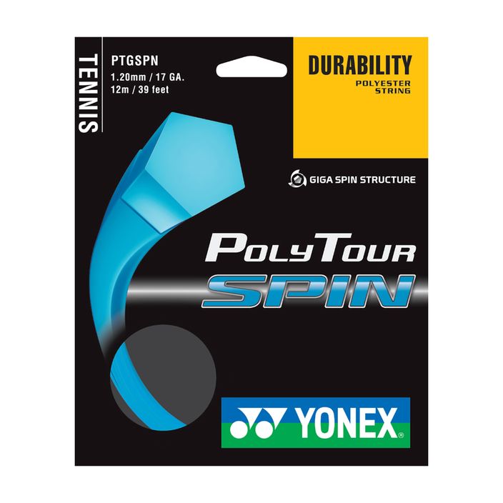 Тенісна струна YONEX Poly Tour SPIN Set 12 m cobalt blue 2