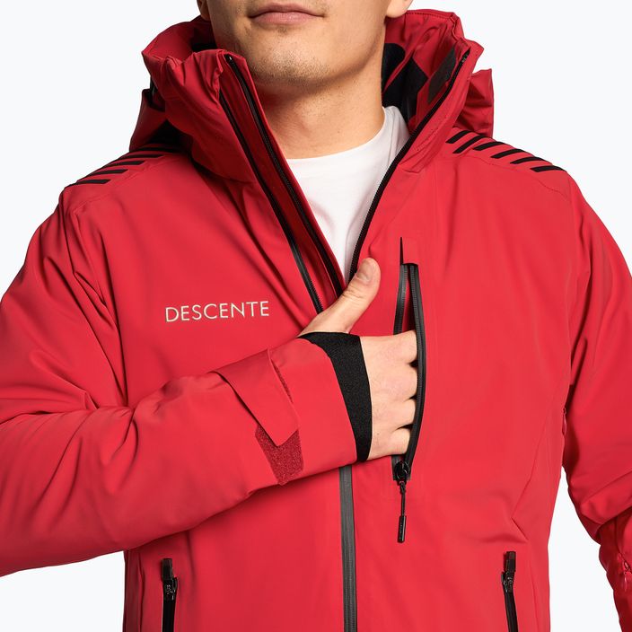 Куртка гірськолижна чоловіча Descente Paddy electric red 4