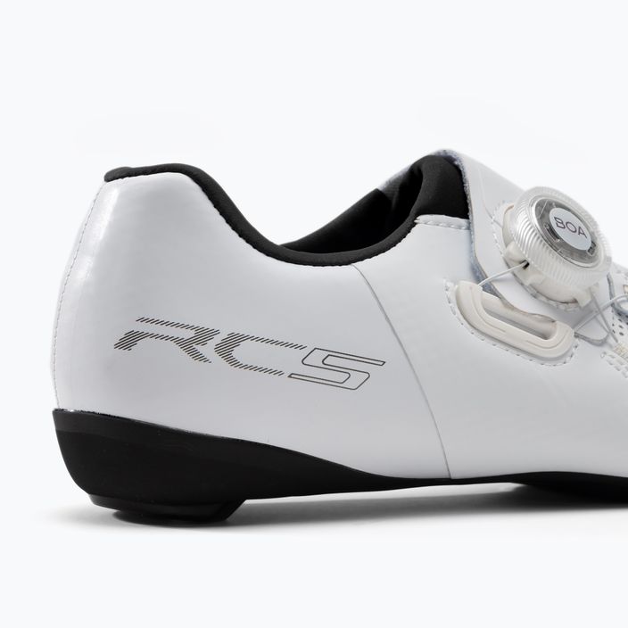 Велотуфлі шосе жіночі Shimano RC502 білі ESHRC502WCW01W37000 8