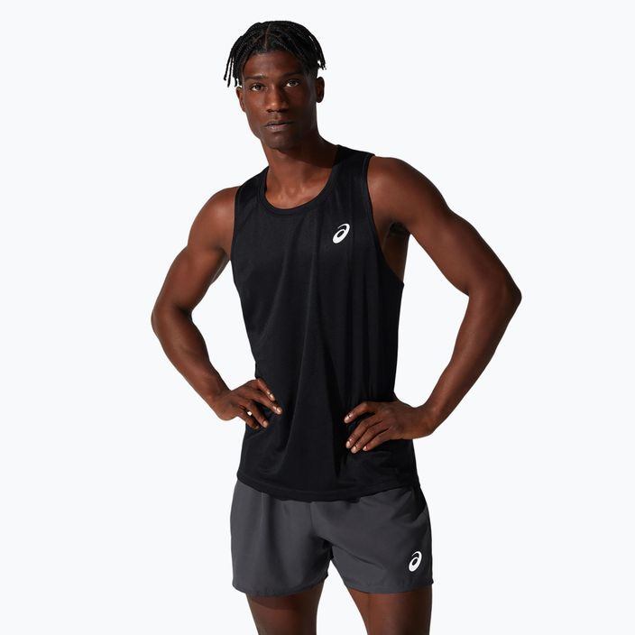 Топ для бігу чоловічий ASICS Core Singlet performance black