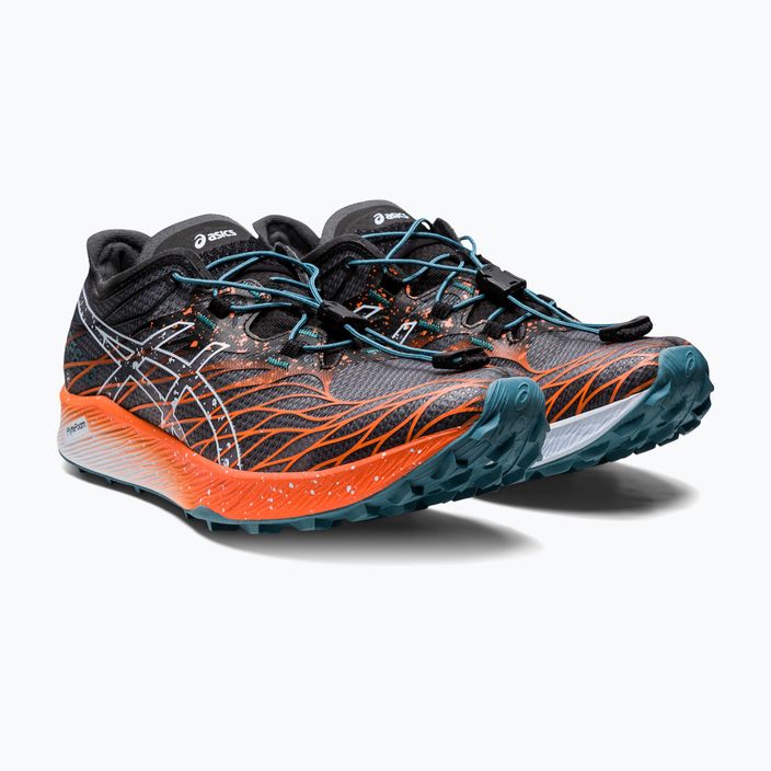 Кросівки бігові жіночі ASICS Fujispeed black/nova orange 9