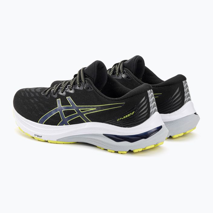 Чоловічі бігові кросівки ASICS Gt-2000 11 чорний / жовтий 3