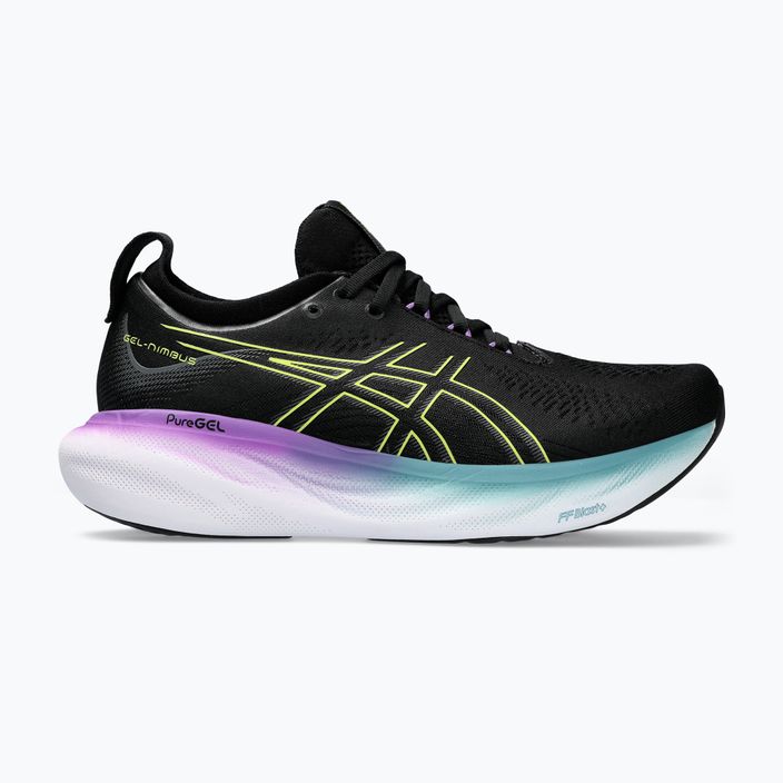 Жіночі бігові кросівки ASICS Gel-Nimbus 25 чорні/світло-жовті 12