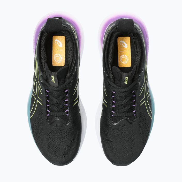 Жіночі бігові кросівки ASICS Gel-Nimbus 25 чорні/світло-жовті 13