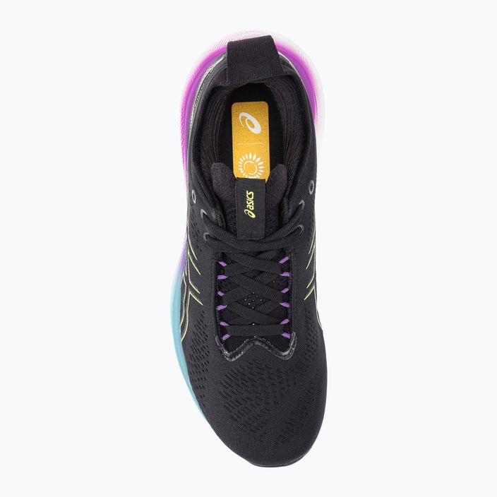 Жіночі бігові кросівки ASICS Gel-Nimbus 25 чорні/світло-жовті 6