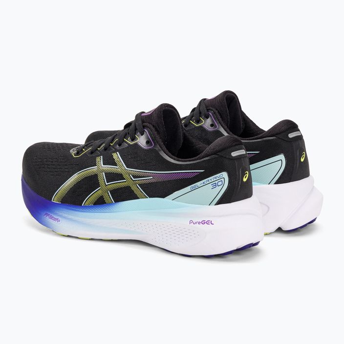 Жіночі бігові кросівки ASICS Gel-Kayano 30 чорні/світло-жовті 3
