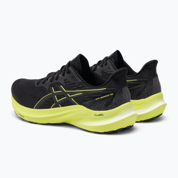 Чоловічі бігові кросівки ASICS GT-2000 12 чорні / жовті 3