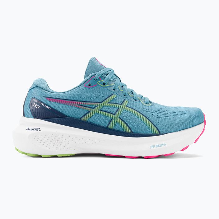 Жіночі бігові кросівки ASICS Gel-Kayano 30 синій / лаймовий зелений 2