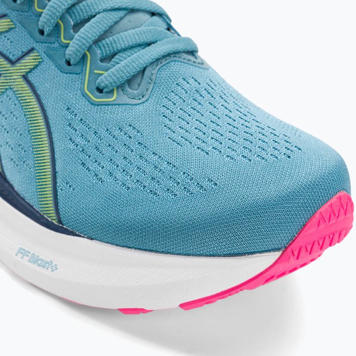 Жіночі бігові кросівки ASICS Gel-Kayano 30 синій / лаймовий зелений 8