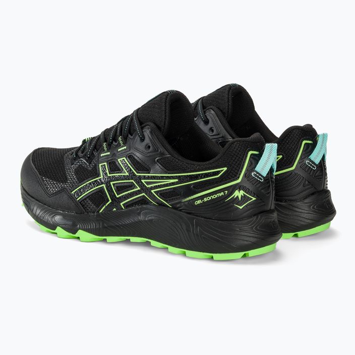 Кросівки для бігу чоловічі ASICS Gel-Sonoma 7 black/illuminate green 4