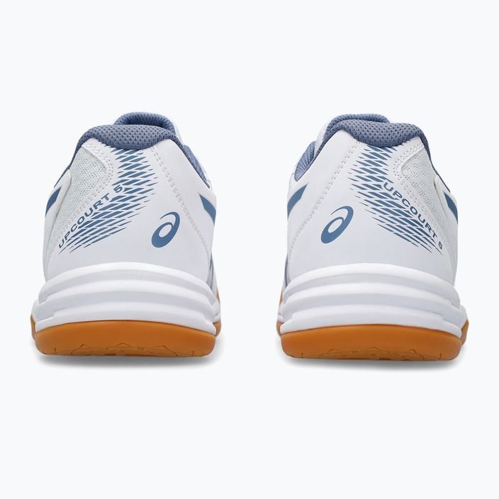 Кросівки для волейболу чоловічі ASICS Upcourt 5 white/denim blue 7