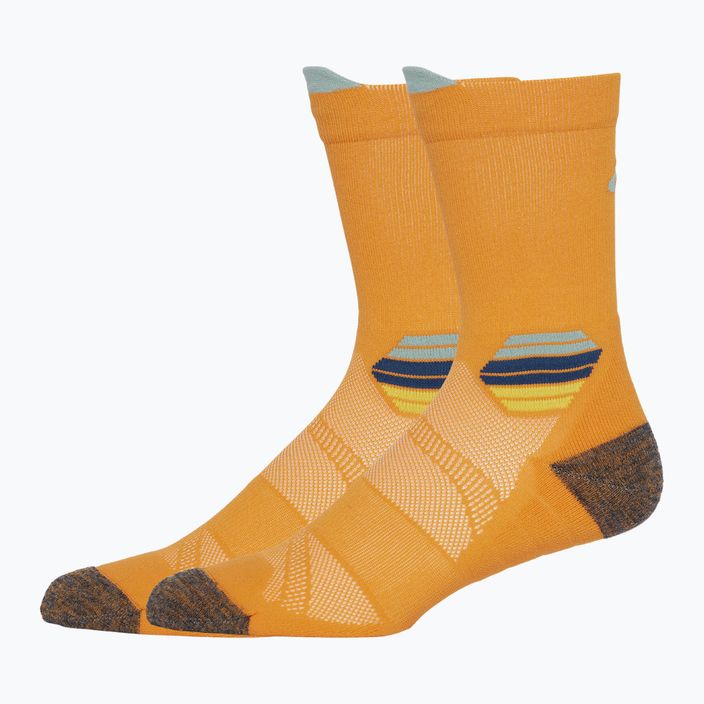 Шкарпетки для бігу ASICS Fujitrail Run Crew жовті/темно-м'ятні 2