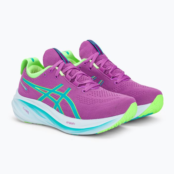 Жіночі бігові кросівки ASICS Gel-Nimbus 26 Lite-Show підсвічуються зеленим 4