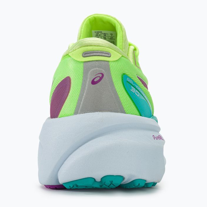 Жіночі бігові кросівки ASICS Gel-Kayano 30 Lite-Show підсвічуються зеленим 7