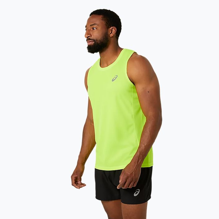 Топ для бігу чоловічий ASICS Core Singlet safety yellow 4