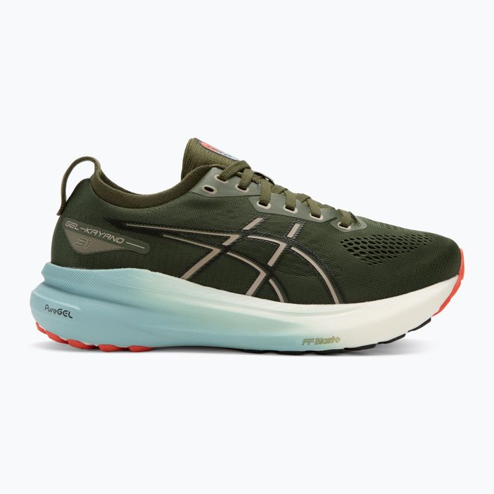 Кросівки для бігу чоловічі ASICS Gel-Kayano 31 smog green/black 2