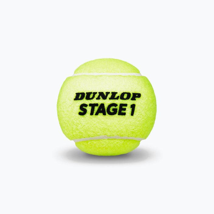 Тенісні м'ячі дитячі Dunlop Stage 1 3 шт. зелені 601338 3