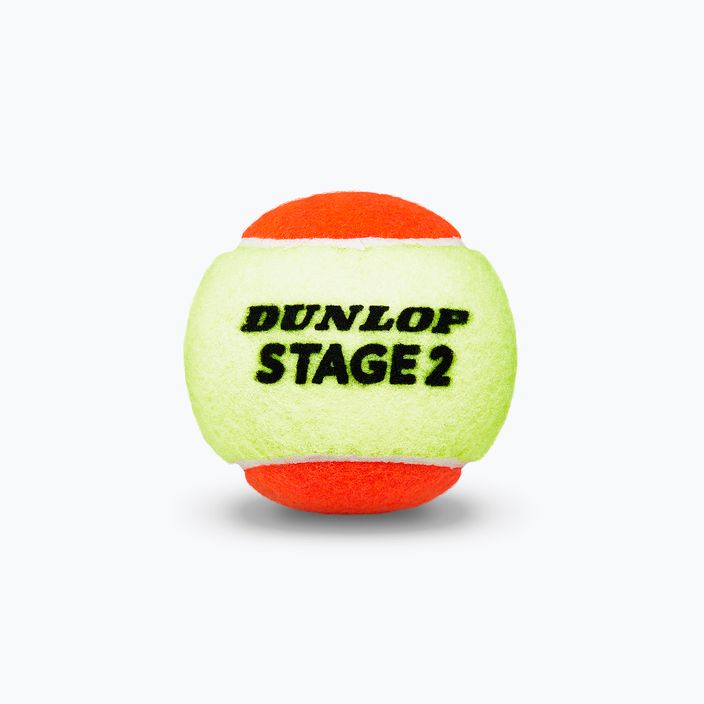 Тенісні м'ячі дитячі Dunlop Stage 2 3 шт. помаранчево-жовті 601339 3