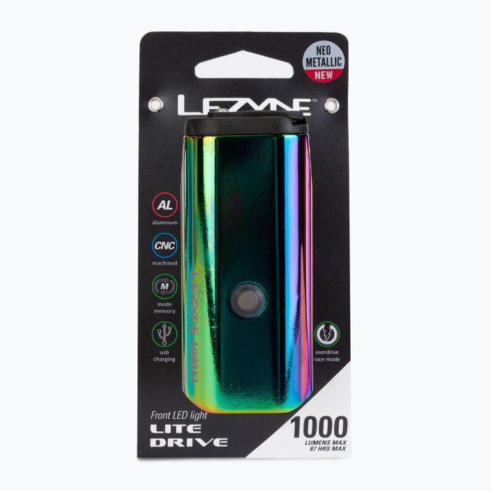 Велосипедний ліхтарик передній Lezyne LED LITE DRIVE 1000XL usb жовтий LZN-1-LED-16-V230 5