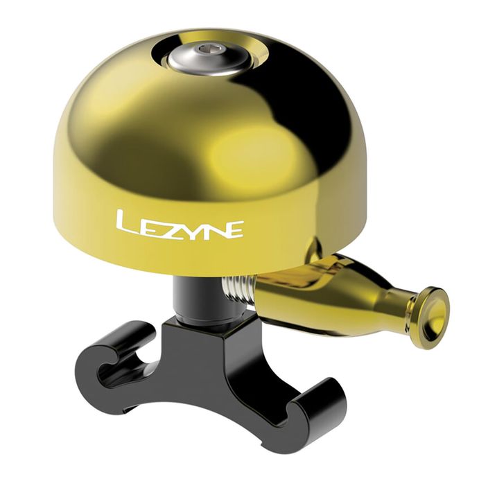 Велосипедний дзвінок Lezyne Classic Brass M латунь/чорний 2