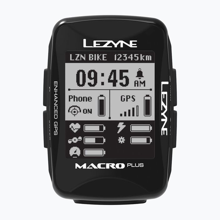 Велокомп'ютер Lezyne MACRO PLUS GPS чорний LZN-1-GPS-MACRO-V204 5