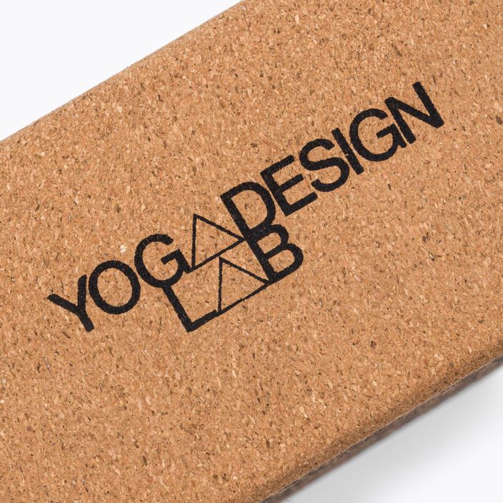 Блок для йоги  Yoga Design Lab Cork Yoga коричневий  BL-Cork-Mandala Black 5