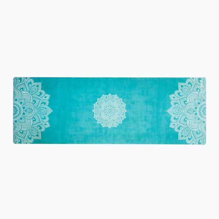 Килимок для йоги  Yoga Design Lab Combo Yoga 3,5 мм синій Mandala Turquoise 2